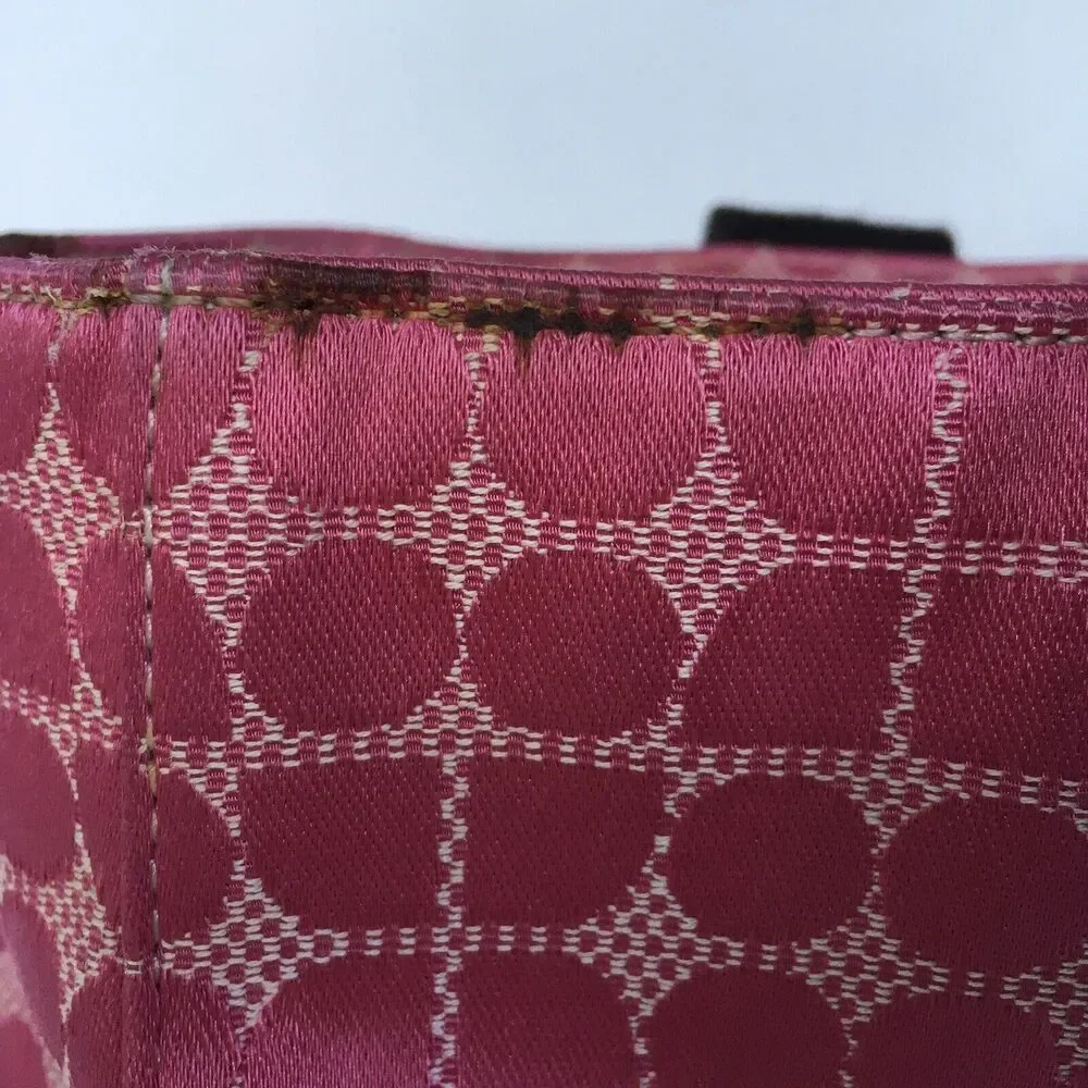 Kate Spade New York Baby Diaper Bag Tote Pink/Black Classic Dot Noel Medium